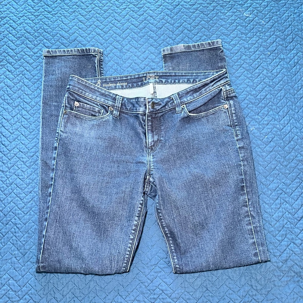 LOFT Modern Skinny Denim‎ Jeans Size 8